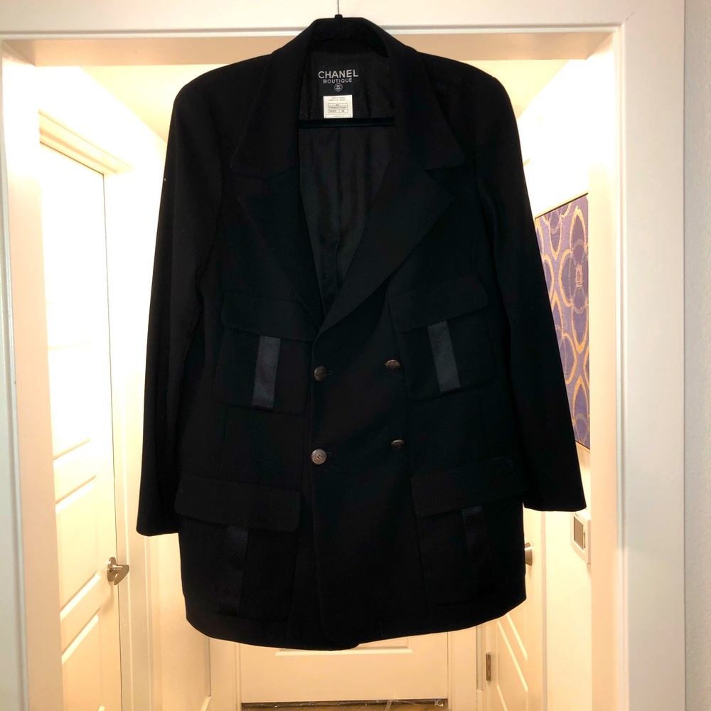 Chanel wool coat.